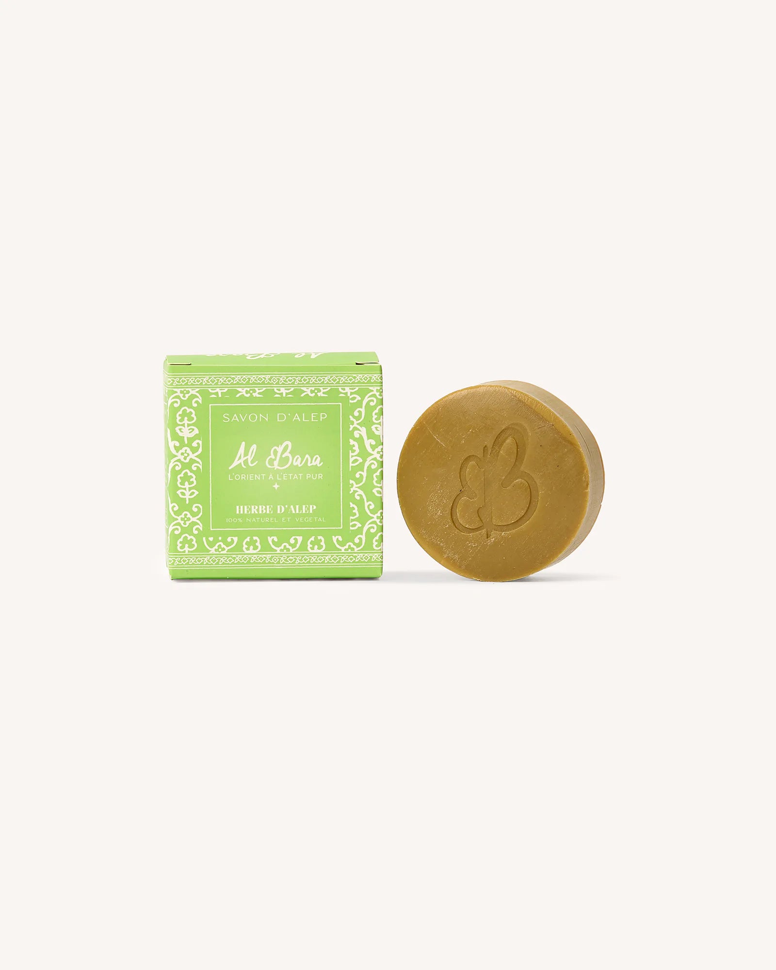 Savon d'Alep Parfumé à l'Herbe d'Alep - 50g