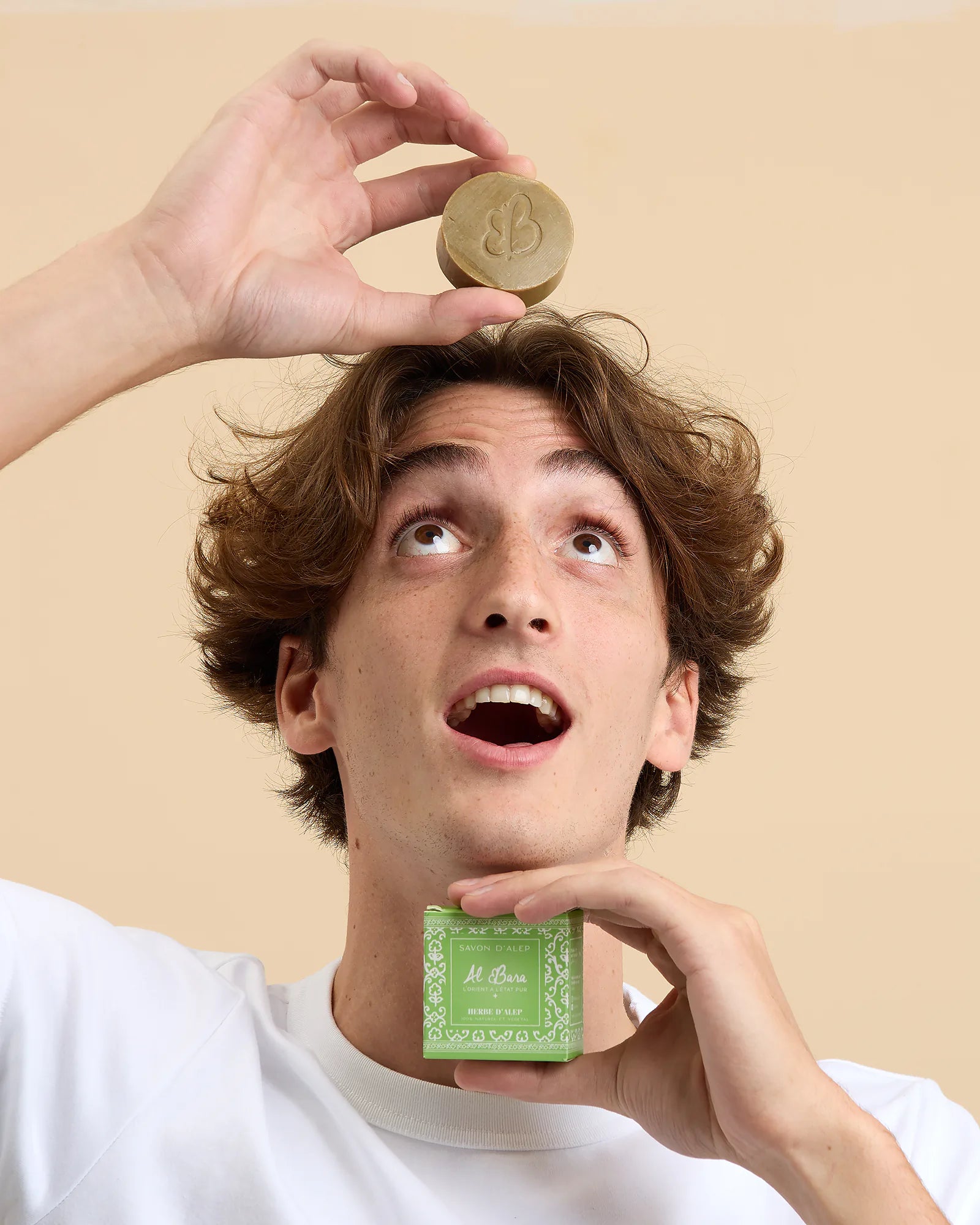 Savon d'Alep Parfumé à l'Herbe d'Alep - 50g